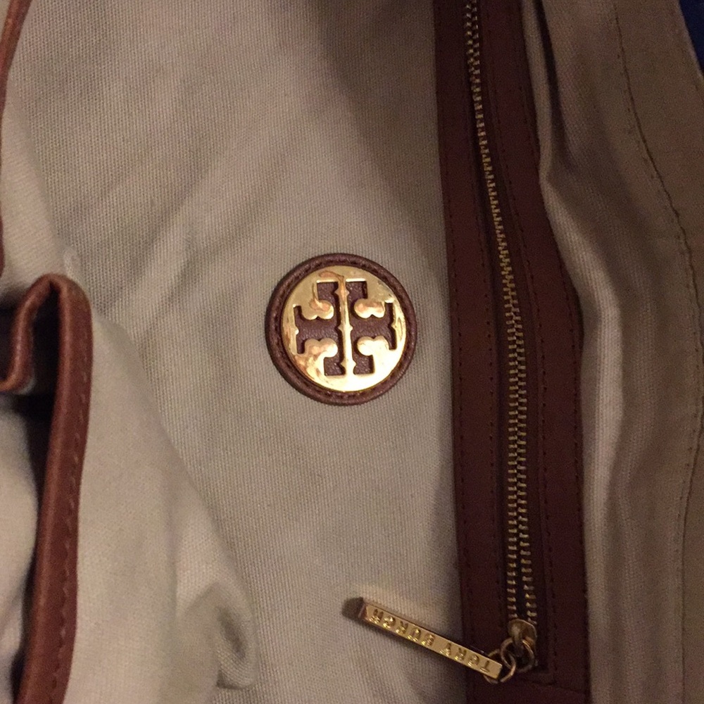 Blue and Brown Quilted Tote Bag - Picture 5 of 16
